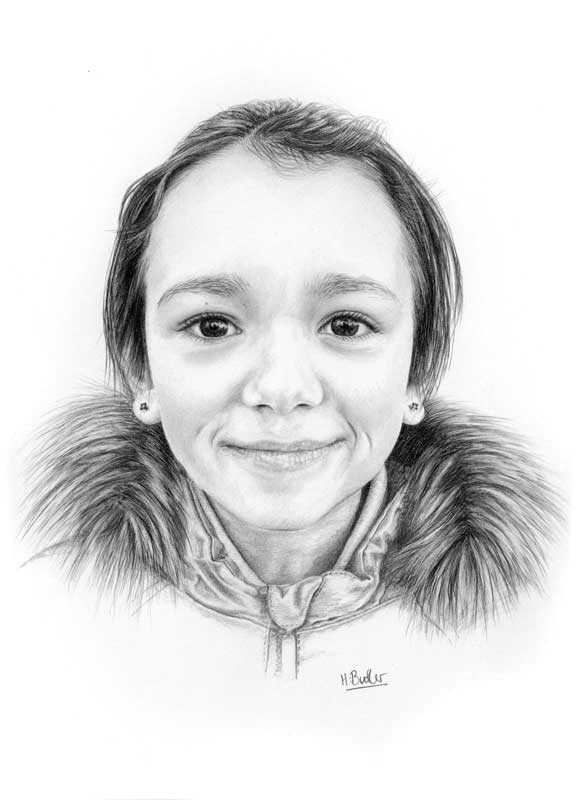 pencil portrait girl2